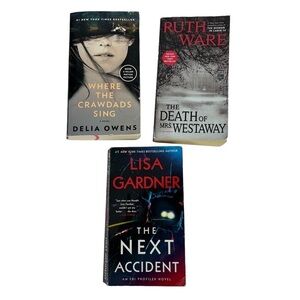 Delia Owen’s/Ruth Ware/Lisa Gardner Books/Novels Lot/3 Paperbacks Contemporary